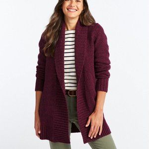 L.L.Bean Classic Ragg Wool Sweater, Open Cardigan